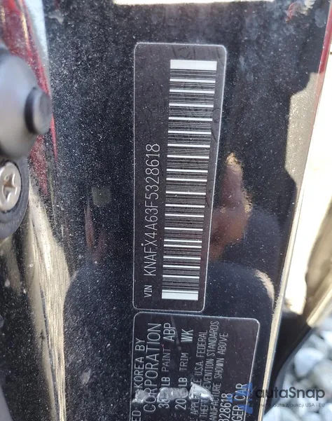 2015 Kia Forte Lx из США, поврежденный, VIN KNAFX4A63F5328618